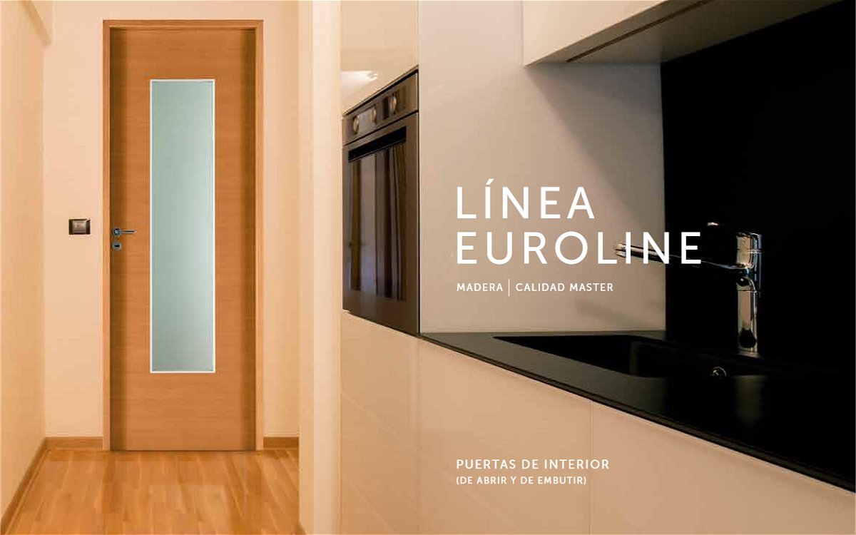 Puertas placas de interior en madera Euroline