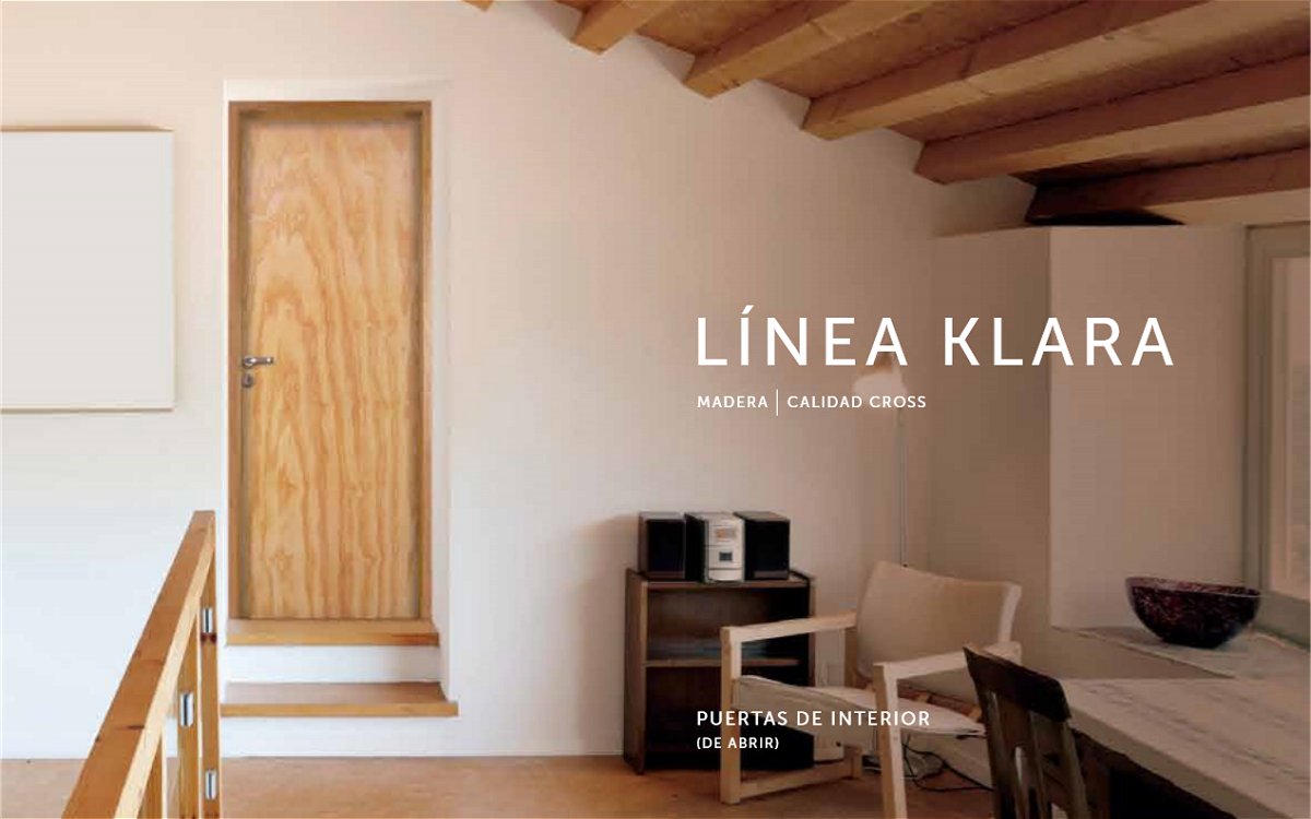 Puertas placas de interior en madera Klara