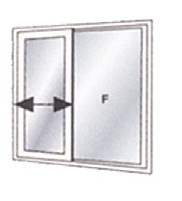 Ventana corrediza simple