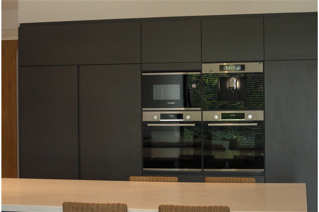 Cocina en melamina grafito