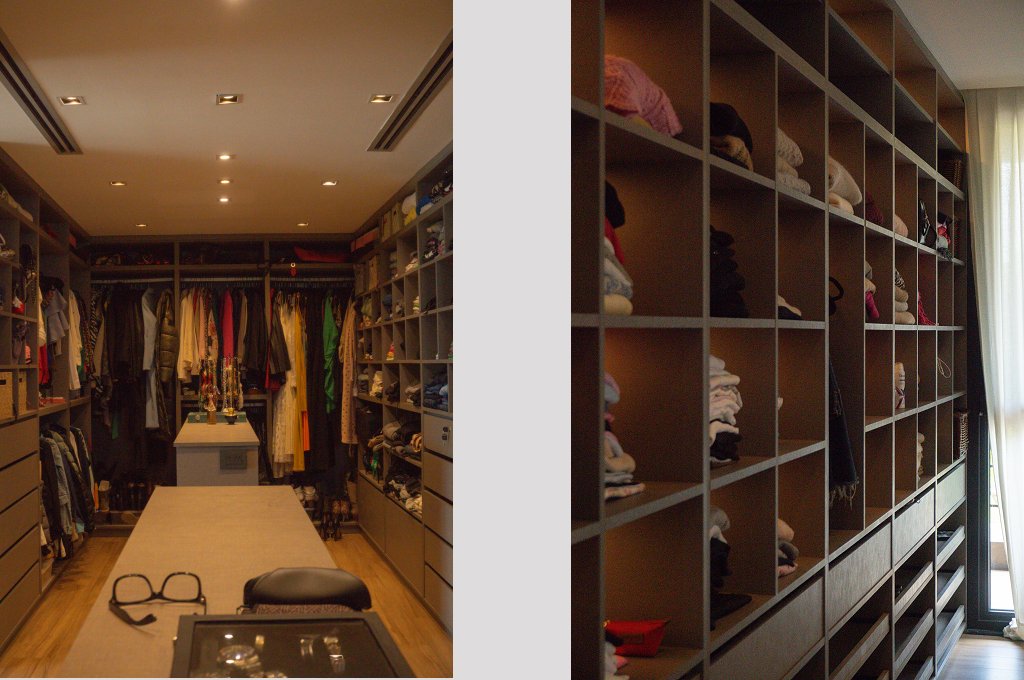 Interior de vestidor